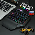 Shibadu f6 one-handed keyboard gun god throne left-hand mechanical feel gaming keyboard amazon ebay cross-border