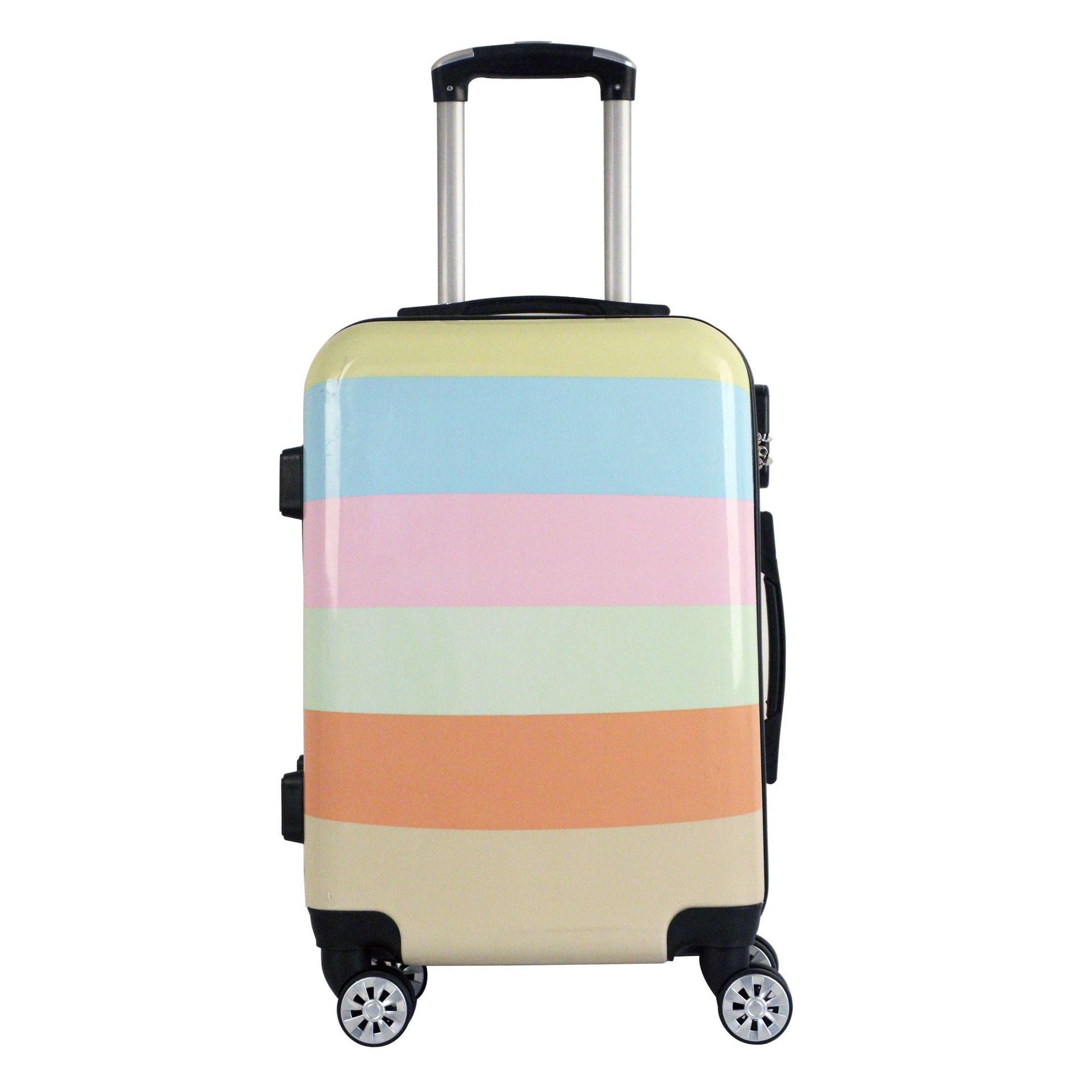 Manufacturer distributes universal wheel 20 inch 24 inch 28 inch checked boarding case pc pattern luggage travel trolley case wholesale