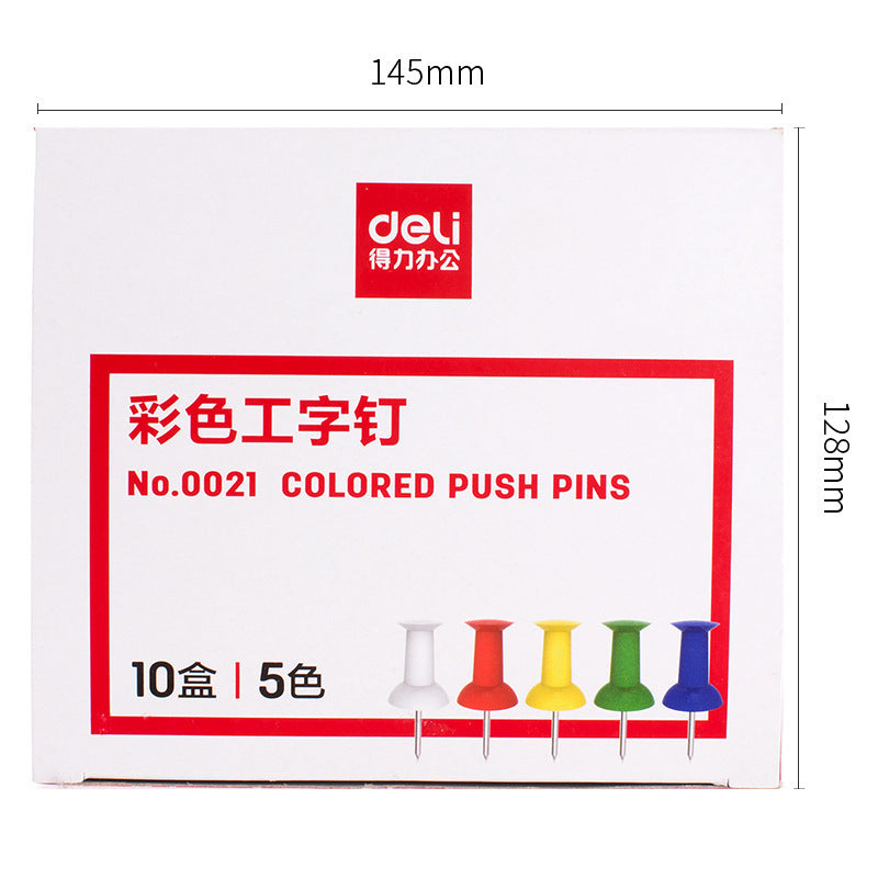 Deli 0021 color nail learning stationery office supplies 35/box wholesale
