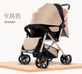 Baby stroller - lightweight, foldable, four-wheel, shock-absorbing, reclining, suitable for newborns and infants