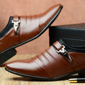 Winter new arrivals: men's slip-on casual shoes, business formal leather shoes, plus size trendy men's footwear - dropshipping available