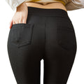 hot seller:  &  autumn new arrivals - women's high-waisted pencil pants, cropped length, european & american style casual pants