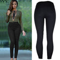 hot seller:  &  autumn new arrivals - women's high-waisted pencil pants, cropped length, european & american style casual pants