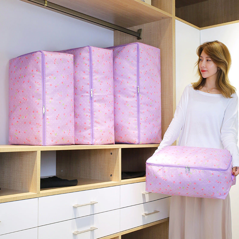 Wholesale Oxford cloth Thickened anti-splashing cotton quilt Storage finishing bag Household clothing Moving packing duffel bag