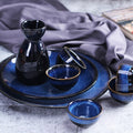 Japanese ceramic kiln turns blue wine set japanese red wine glass wine bottle set yellow wine soju white wine glass sake bottle cup