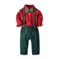 Exportautumnew arrival children's clothing boys single long sleeves shirt dark pants suit boys christmas dress personalized