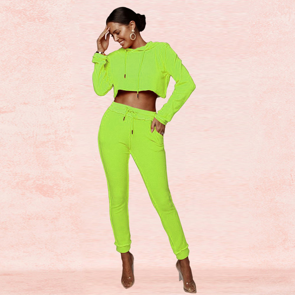H3276 special offer: no returns or exchanges. please purchase with care. cross-border fashion women's casual activewear two-piece set (sweatshirt & bottoms)