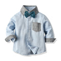 Exportautum new children's clothing kids shirtoutwear dark pants suitin stock