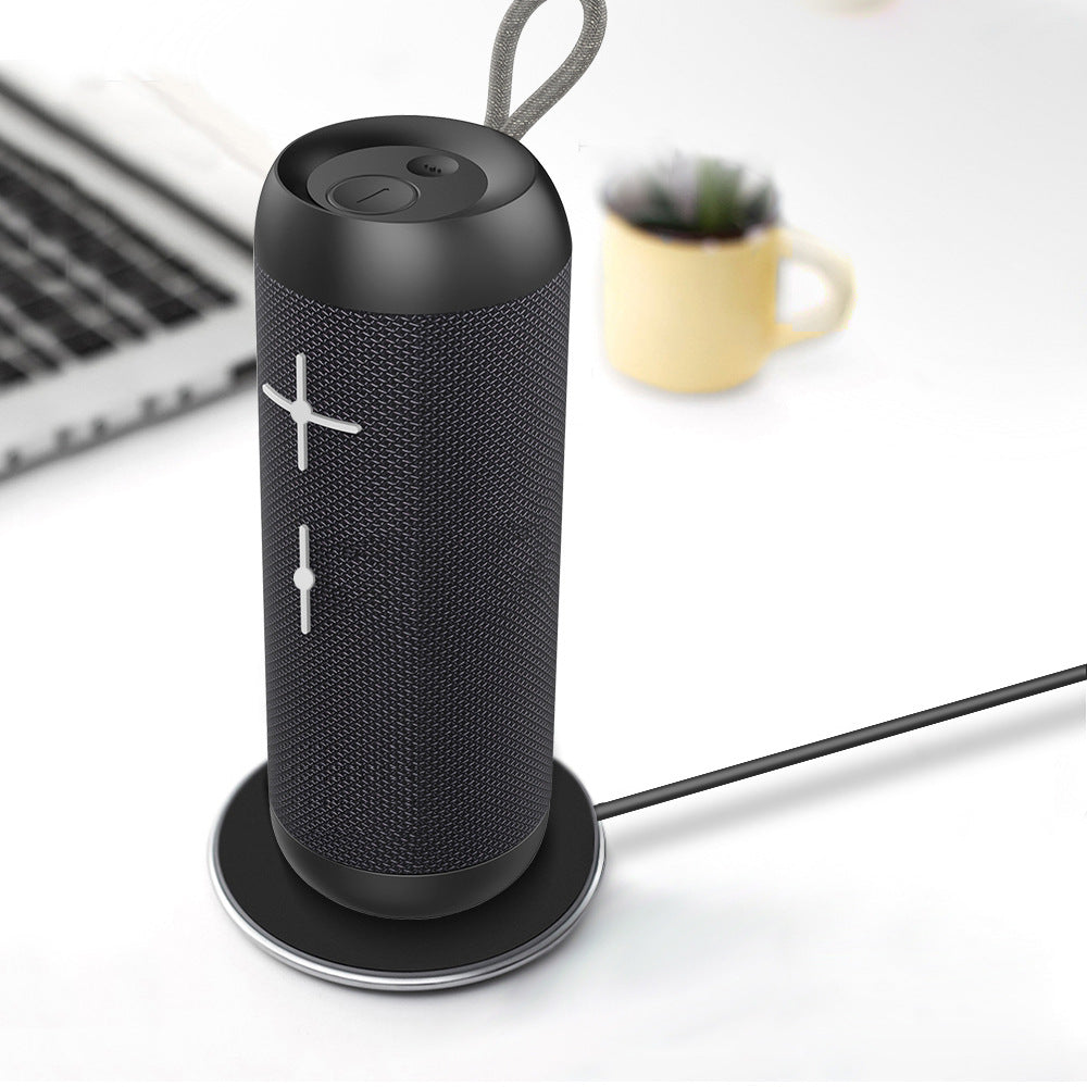 New wireless bluetooth speaker - cylindrical mini stereo portable fabric waterproof subwoofer