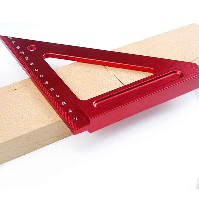 150MM aluminum alloy triangle ruler, woodworking triangle ruler, square ruler, woodworking aids, woodworking tools