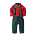 Exportautumnew arrival children's clothing boys single long sleeves shirt dark pants suit boys christmas dress personalized