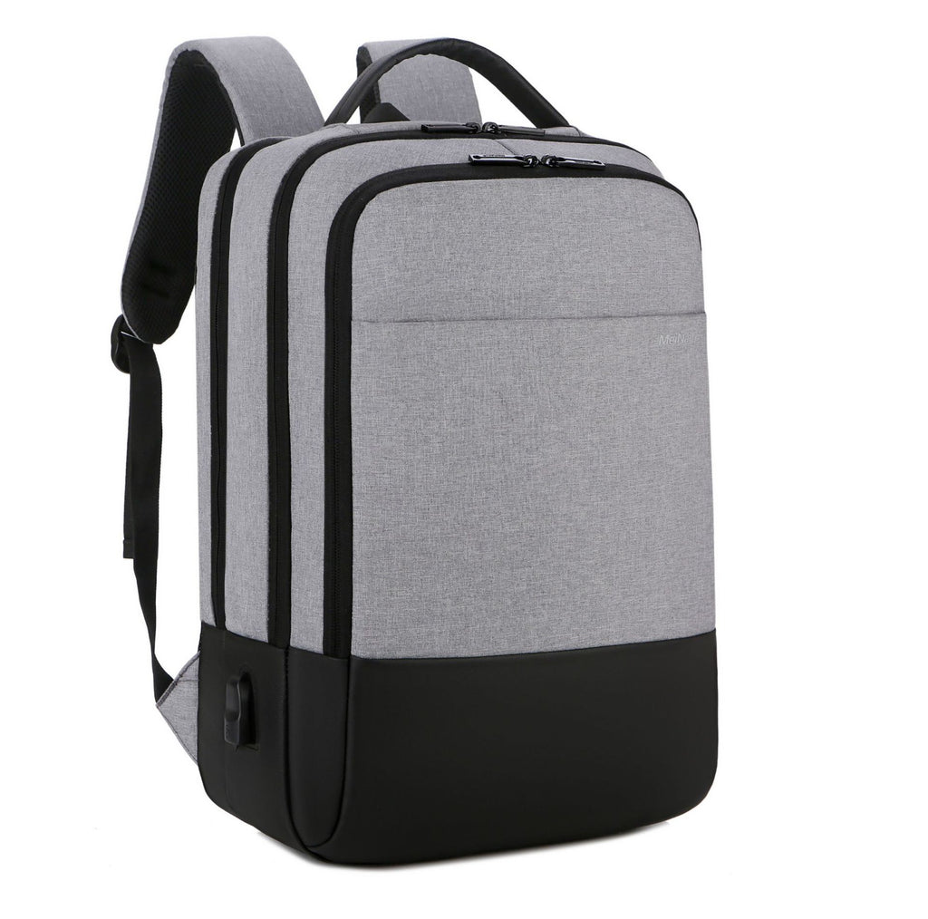 Cross-border computer backpack men's schoolbag fashion trend youth simple travel multi-functional charging college student backpack