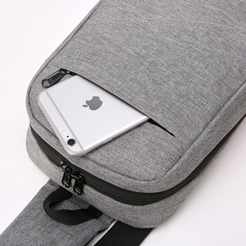 Factory Goods Cross-border New Men's Breast Bag Leisure Travel Shoulder Bag Outdoor Portable Cycling Oblique Span Bag One piece will be sent on behalf of others.