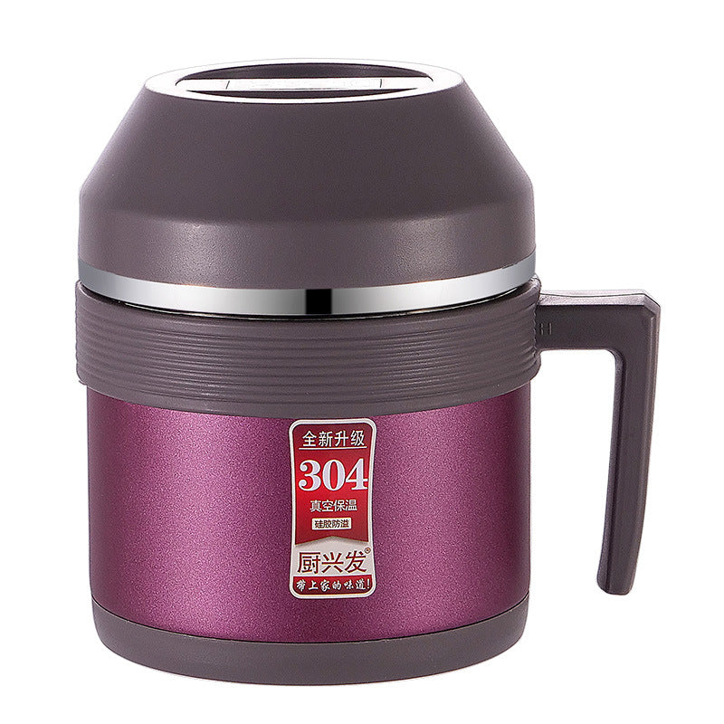 304 stainless steel vacuum insulated food jar lunch box - double-walled, extra-long insulation for adults and students