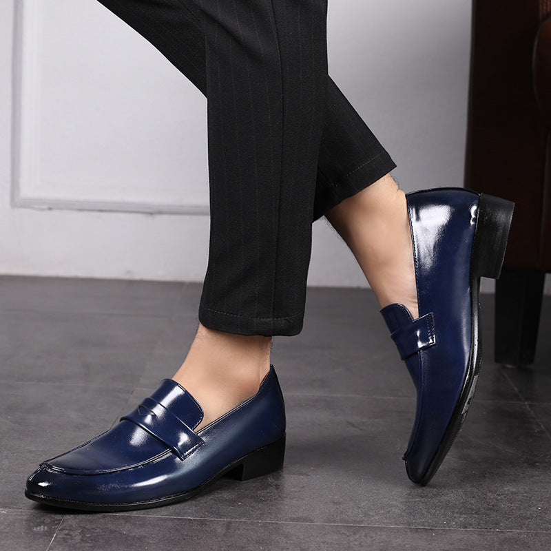 Men's plus size leather shoes - amazon, wish, lazada - korean style slip-on casual shoes - dropshipping available