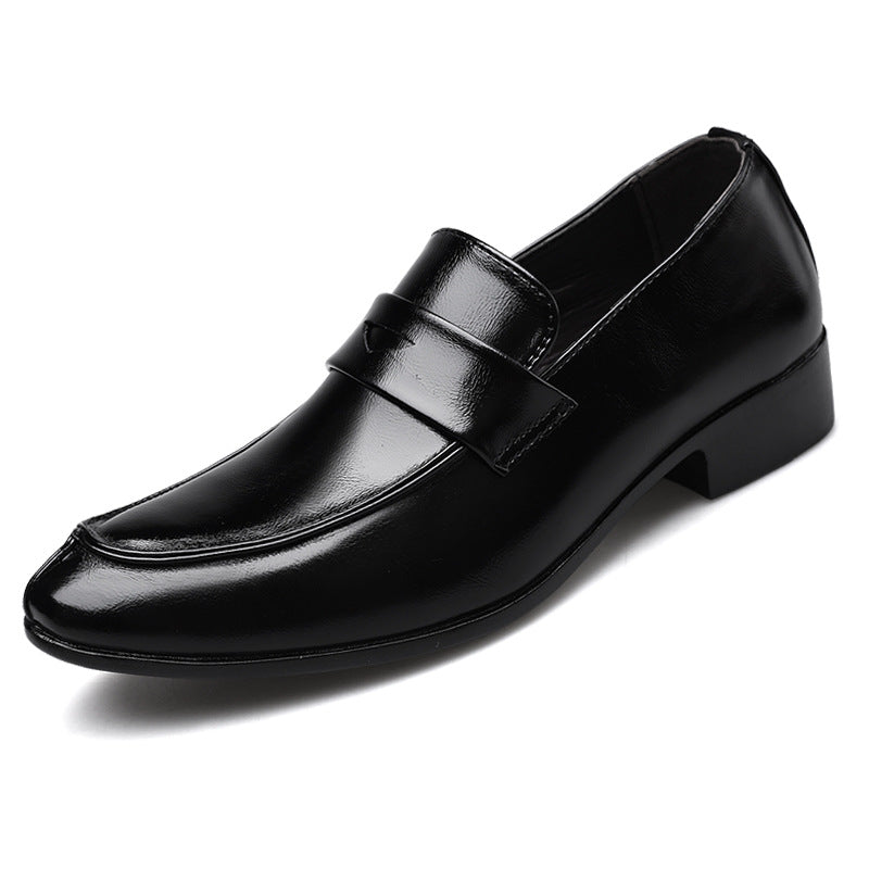 Men's plus size leather shoes - amazon, wish, lazada - korean style slip-on casual shoes - dropshipping available