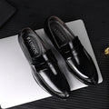 Men's plus size leather shoes - amazon, wish, lazada - korean style slip-on casual shoes - dropshipping available