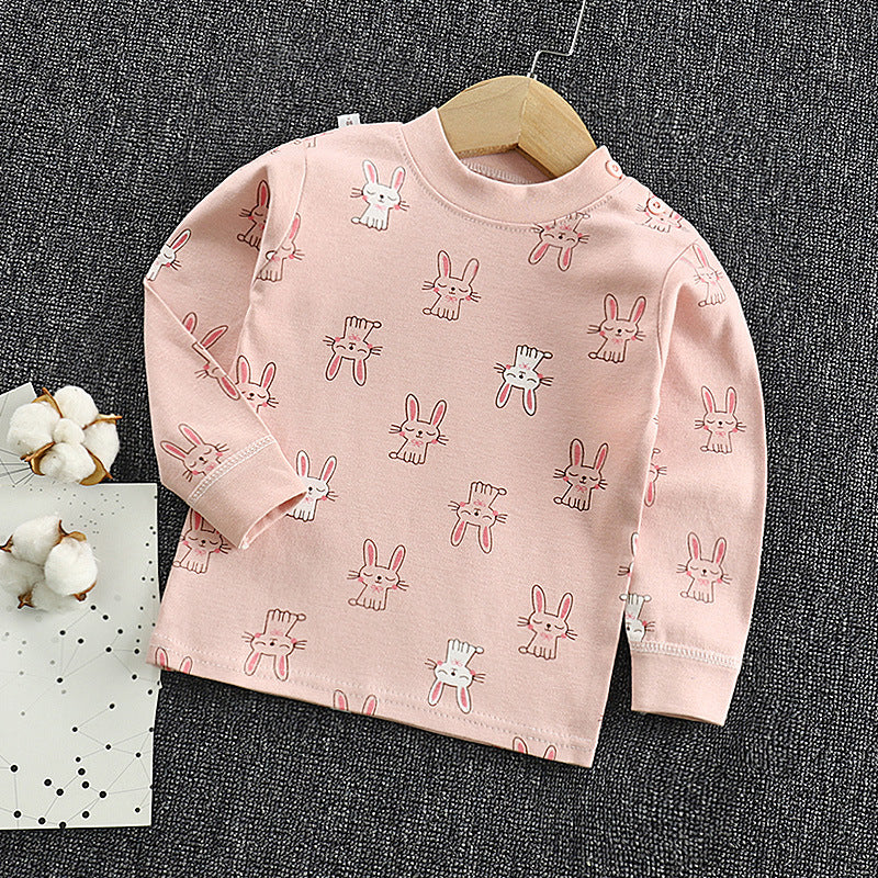 Dropshipping children's spring/autumn long-sleeve t-shirt, baby pure cotton undershirt, korean style infant top for boys and girls