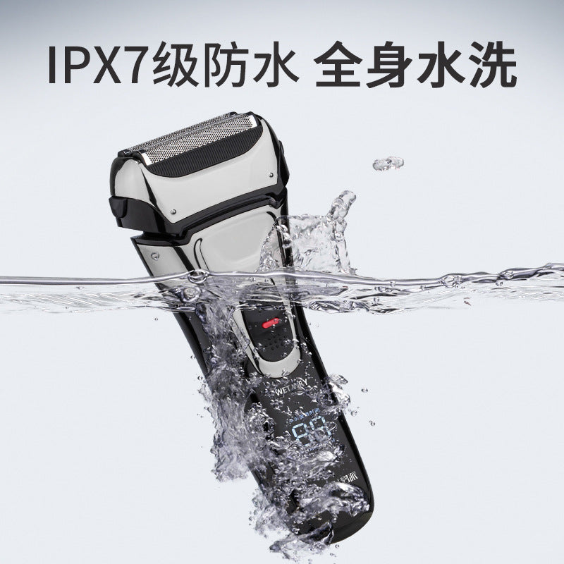 Led display full body washable reciprocating electric shaver usb quick charge original floating head razor wholesale
