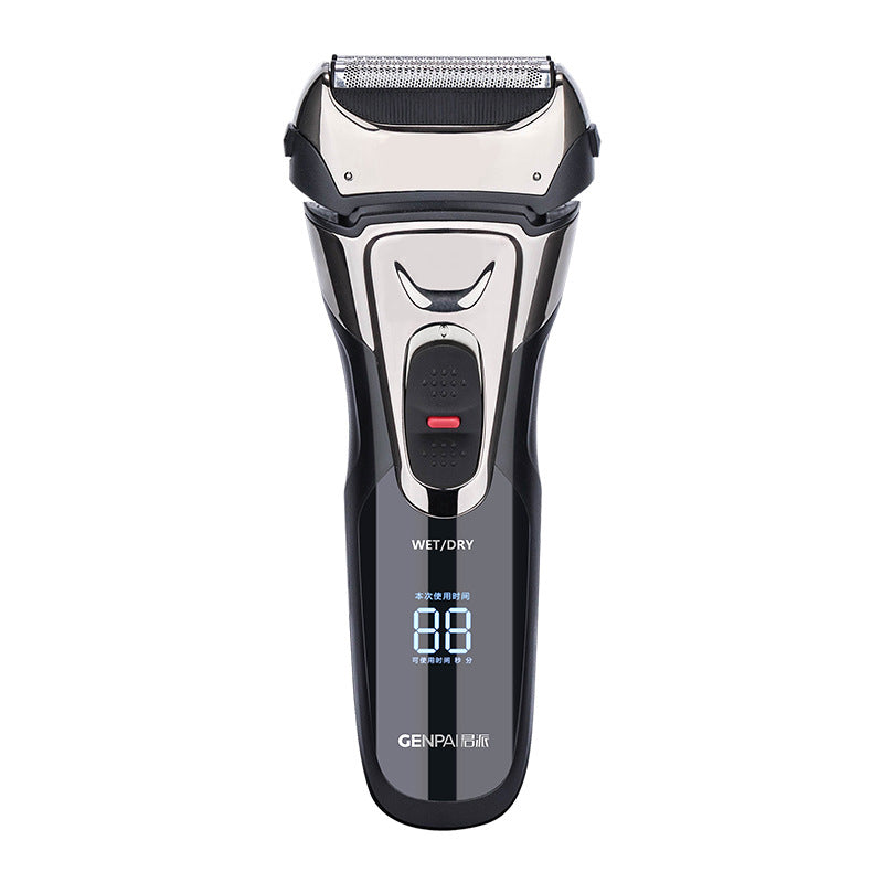 Led display full body washable reciprocating electric shaver usb quick charge original floating head razor wholesale