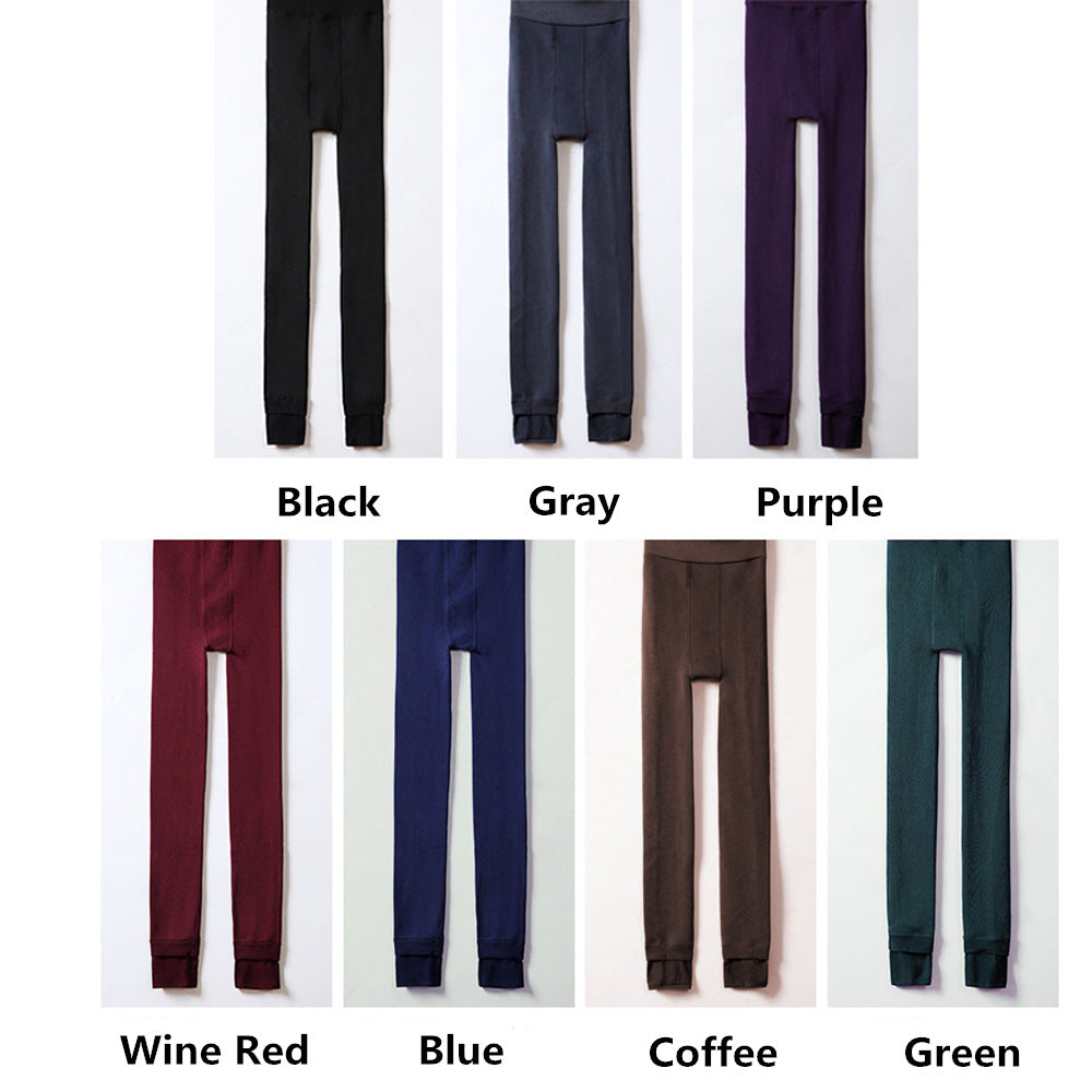 Wish  hot-selling seven-color stirrup leggings for women - cross-border bestseller, brushed fleece all-in-one leggings, women's autumn/winter new arrivals