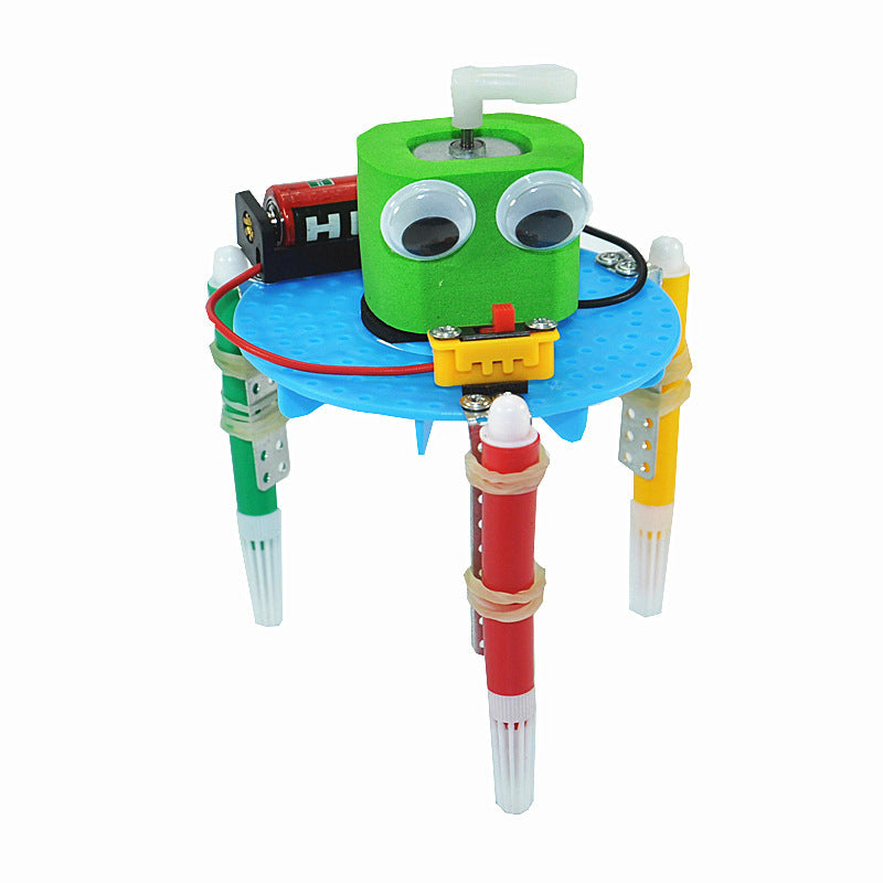 DIY graffiti robot science small hand work material package stem maker education children educational toys wholesale