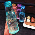 Crystal diamond cup glass with lid - trendy, high-value, creative rhombus gift cup - portable tumbler