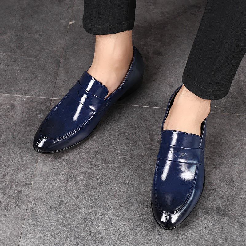 Men's plus size leather shoes - amazon, wish, lazada - korean style slip-on casual shoes - dropshipping available