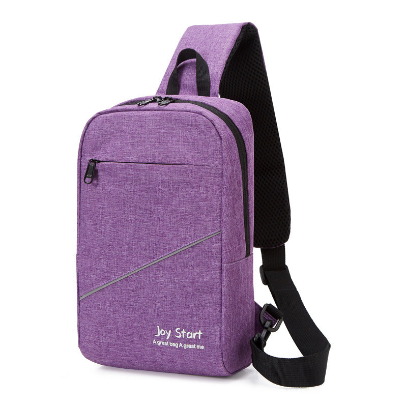 Factory Goods Cross-border New Men's Breast Bag Leisure Travel Shoulder Bag Outdoor Portable Cycling Oblique Span Bag One piece will be sent on behalf of others.