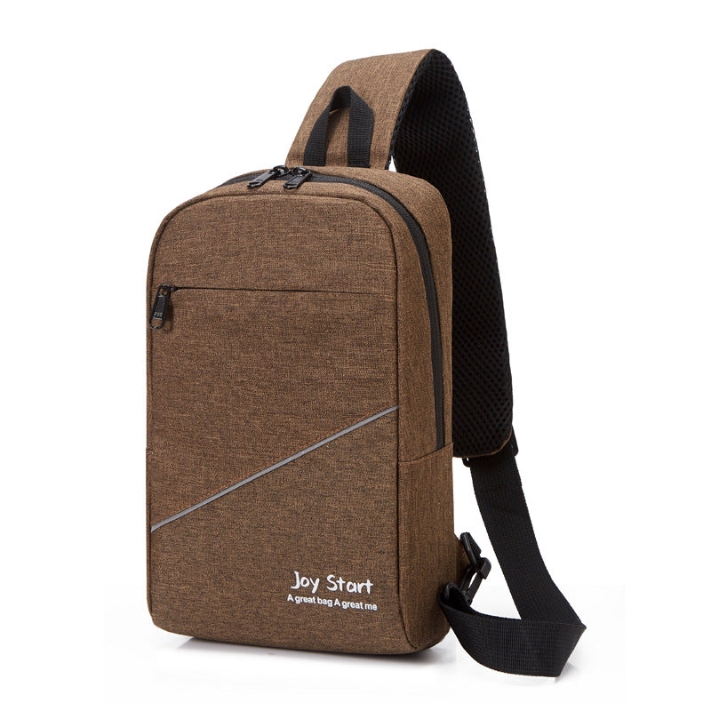 Factory Goods Cross-border New Men's Breast Bag Leisure Travel Shoulder Bag Outdoor Portable Cycling Oblique Span Bag One piece will be sent on behalf of others.