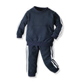 Wholesale autumn new arrivals: baby crewneck pullover sweatshirt multi-color activewear set - sportswear for export
