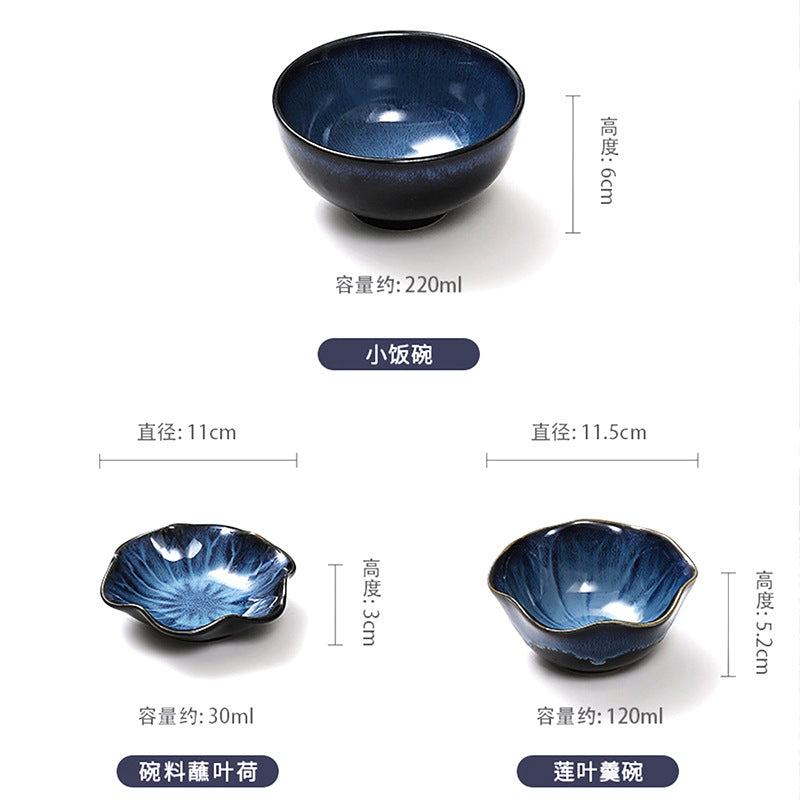 Japanese-style bowls, home-use small bowls, ceramic rice bowls, dipping dishes, dinner bowls, student-style bowls - wholesale from manufacturer