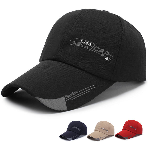 Hat Men's Summer Outdoor Shade Sunscreen Cap Fishing Cap Korean Version Women's Versatile Baseball Cap Cap Printed Logo