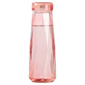 Crystal diamond cup glass with lid - trendy, high-value, creative rhombus gift cup - portable tumbler
