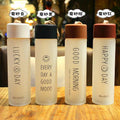 Creative smiley face mood water bottle - portable sports tumbler - frosted glass cup - gift cup - custom logo printing - promotional cup