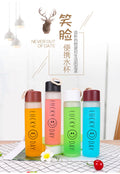 Creative smiley face mood water bottle - portable sports tumbler - frosted glass cup - gift cup - custom logo printing - promotional cup