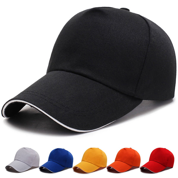 Factory direct sales men and women five-piece light board baseball cap travel agency gift volunteer hat outdoor cap