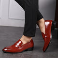 Men's plus size leather shoes - amazon, wish, lazada - korean style slip-on casual shoes - dropshipping available