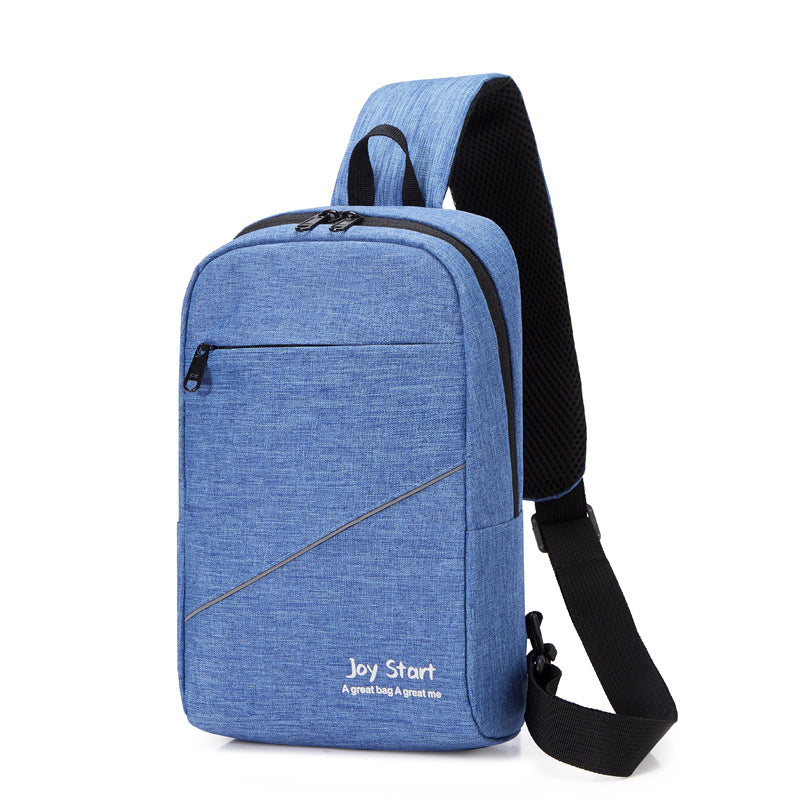 Factory Goods Cross-border New Men's Breast Bag Leisure Travel Shoulder Bag Outdoor Portable Cycling Oblique Span Bag One piece will be sent on behalf of others.