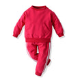Wholesale autumn new arrivals: baby crewneck pullover sweatshirt multi-color activewear set - sportswear for export