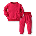 Wholesale autumn new arrivals: baby crewneck pullover sweatshirt multi-color activewear set - sportswear for export