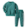 Wholesale autumn new arrivals: baby crewneck pullover sweatshirt multi-color activewear set - sportswear for export
