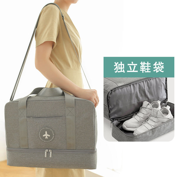 Invit.l Swimming wet and dry separation bag pluggable tie rod bag waterproof bag swimsuit storage toilet bag bathrobe bag
