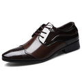 Spring new arrival: plus-size casual leather shoes for men - business formal dress shoes, lace-up, british style wedding shoes - dropshipping available