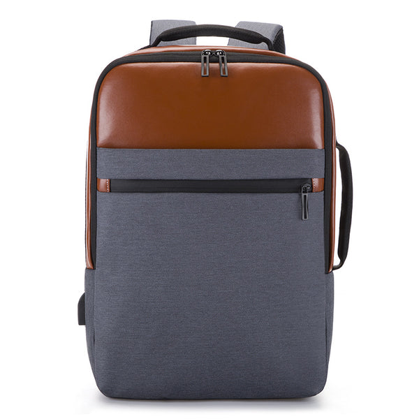 New backpack men's backpack business and leisure 15-inch computer bag large-capacity travel multi-functional backpack wholesale