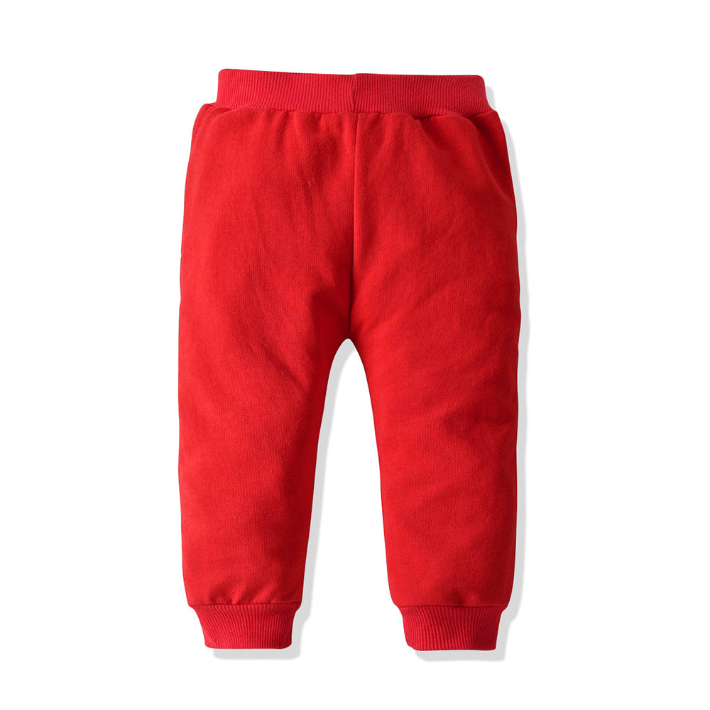 Wholesale spring new arrival boys' crewneck sweatshirt casual outfit big pocket sports two-piece set - sportswear