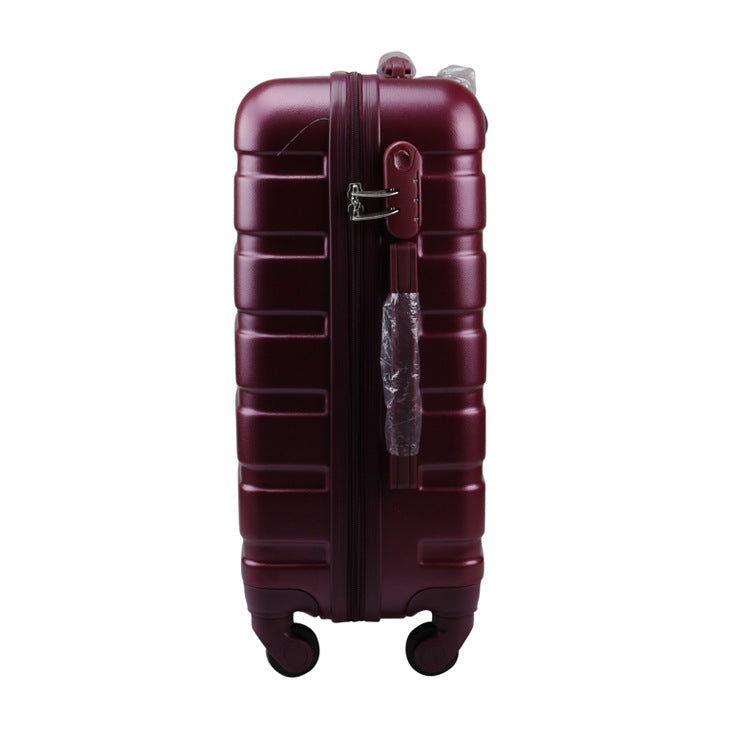 Cross-border  ABS material boarding case gift travel password box strong waterproof universal wheel trolley case color scheme