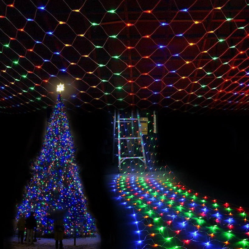 Lighting Indoor net LED fishing net light Outdoor courtyard lawn grid decorative light Gypsy lights string