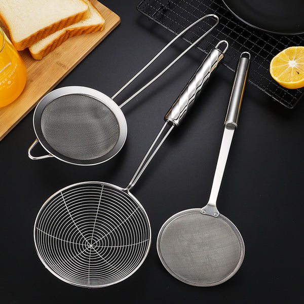 Daoqi stainless steel colander commercial restaurant kitchen filter spoon oil residue foam fishing dumplings noodle line leakage wholesale