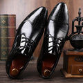 Spring new arrival: plus-size casual leather shoes for men - business formal dress shoes, lace-up, british style wedding shoes - dropshipping available